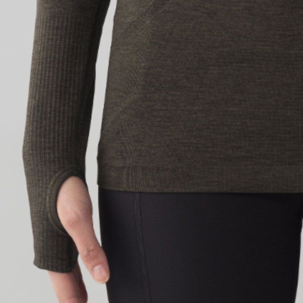 (6006)  🍋 LULULEMON RUN: Swiftly Tech Long Sleeve Crew Sz 10 EUC - Picture 4 of 10